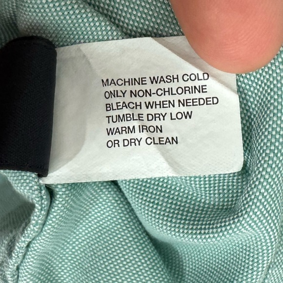 Banana Republic Button Down Shirt Womens S Green 100% Cotton Preppy Casual EUC - Picture 6 of 8